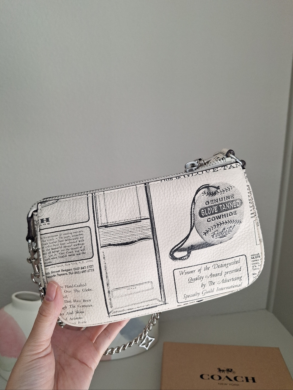 NWT Coach Nolita 19 With Newspaper Print CDC27 - Picture 7 of 11